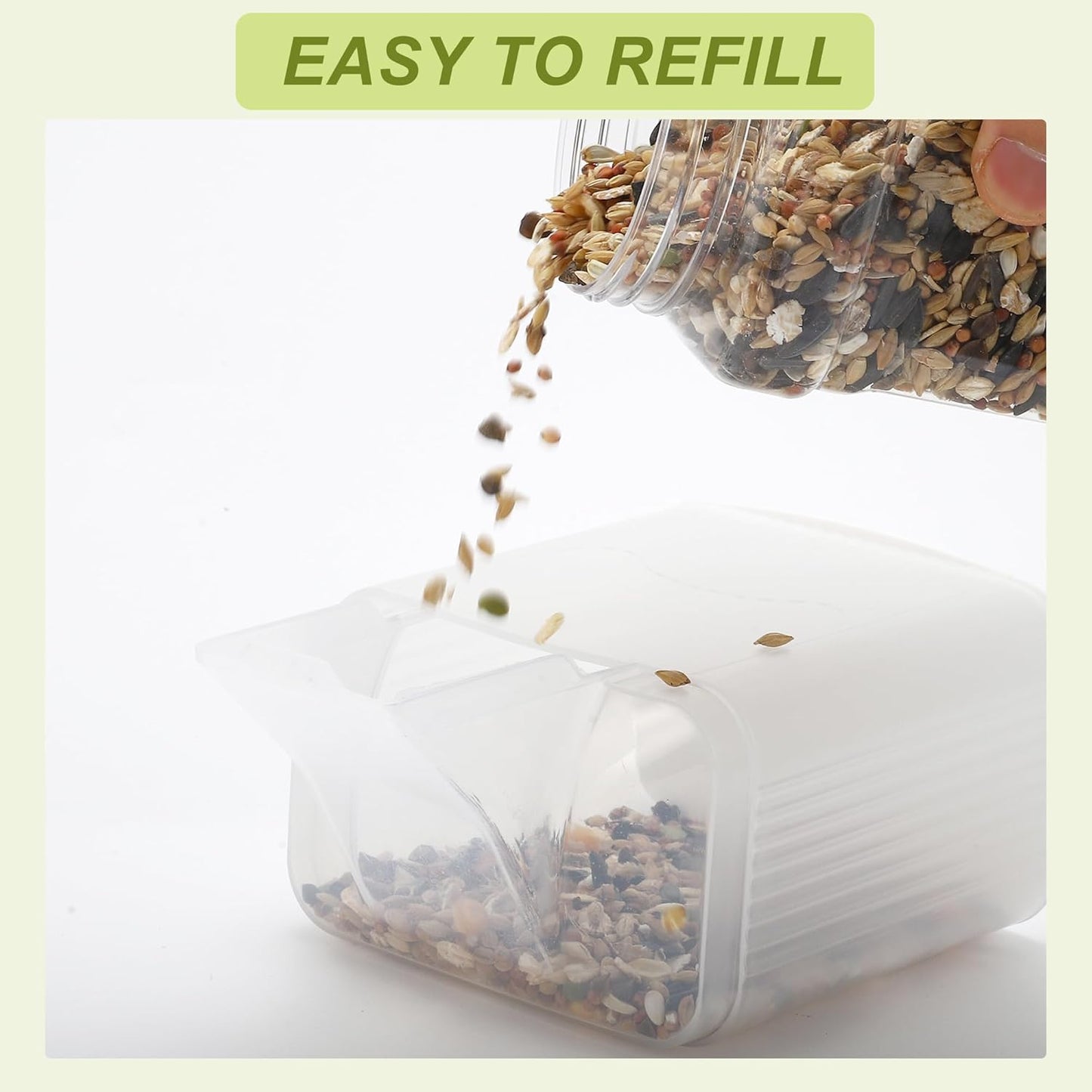 Rabbit Water Bottle, 35oz Large Capacity, Hanging Automatic Food Dispenser, for Small Animals Guinea Pig Ferret Cage Accessories Green