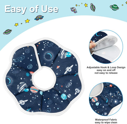 Depets Cat Cone Collar Soft, Adjustable Lightweight Cat Recovery E Collar to Stop Licking for Puppy Rabbit, Waterproof Pet Cone for Small Animal After Surgery Grooming, Neck Girth 9.5 in