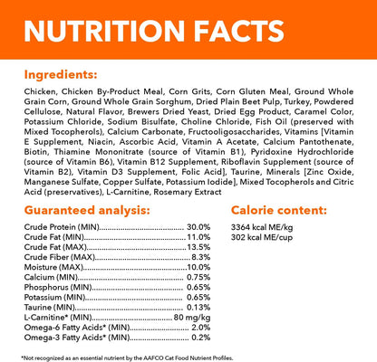 IAMS Proactive Health Indoor Weight Control & Hairball Care Adult Dry Cat Food, Chicken & Turkey Recipe, 16 lb. Bag