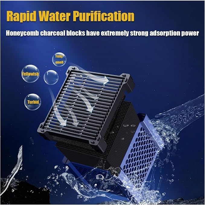 Pure Cube Water Trough Filter,Aquarium Filter,Filternatur Horse Water Trough Filter,Water Trough Purifier Cube for Fish Tanks,Ponds & Livestock Tanks,Super Strong Filtration and Odor Control