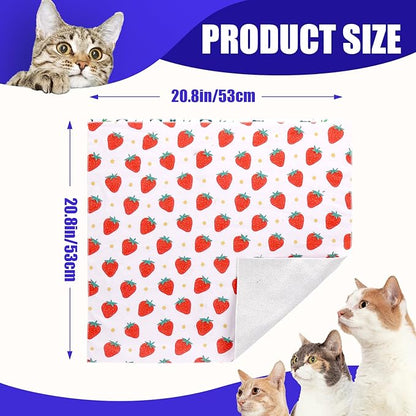 XANGNIER Cat Wrap for Grooming,Cat Restraint Wrap for Cutting Nails,Fabric Burrito Wrap for Nail Clipping, Anti-Scratch, Anti-Escape,Multifunctional Swaddle Wrap Pet Tool (20.8 x 20.8 Inch)