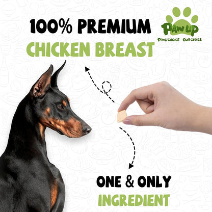 PAWUP Freeze Dried Cat Treats, Raw Chicken Food for Dogs Cats, Single Ingredient, High Protein Natural Healthy Topper, 3.8 oz