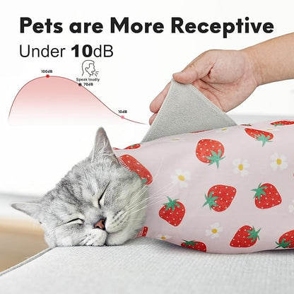 Cat Wrap for Cutting Nails, Self-Adhesive for Grooming, Anti-Scratch Cat Swaddle Wrap for Medicine, Nail Clipping, Teeth Brushing, Ear Cleaning