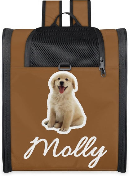 Cat Backpack Carrier-Customizable, Breathable Pet Carrier Backpack for Outdoor Travel/Vet Visits/Daily Use, Adjustable & Secure Design for Small Dogs and Cats Style6