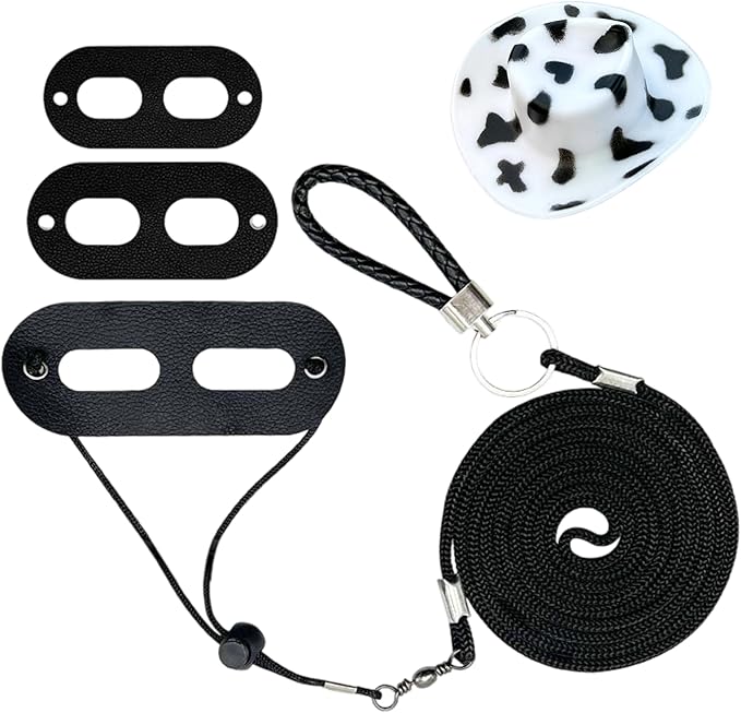 Bearded Dragon Leash Harness Set with a Hat, Reptile Leash Collar for Lizard, Leopard Gecko and Other Small Animal Pets, Outdoor Play