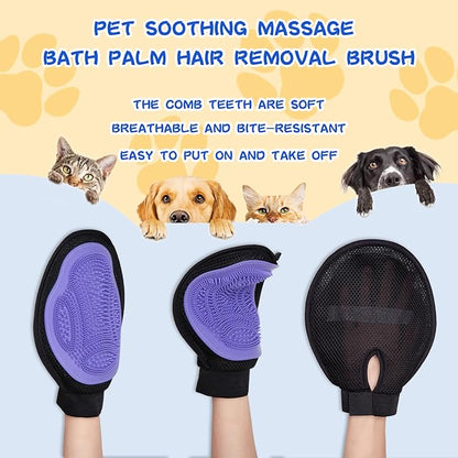 Grooming Brush Kit 8PCS，Dematting Comb for Shedding and Tangles，Cat Bath Supplies，Dogs Brushes for Grooming,Cat Brushs，Puppy Brush and Flea Comb