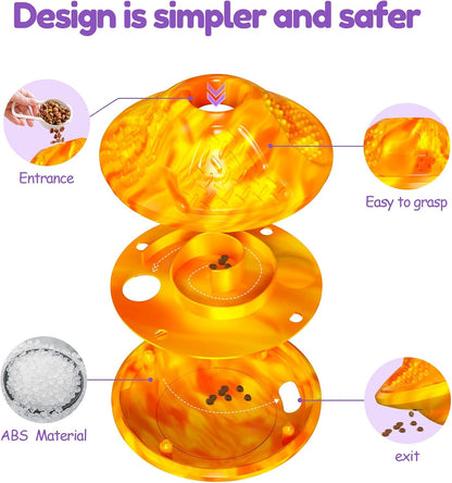 Interactive Dog Puzzle Toy for Smart, Dog Enrichment Toys to Keep Them Busy, Treat Dispensing Dogs Slow Feeder & Stimulating Dogs Toy