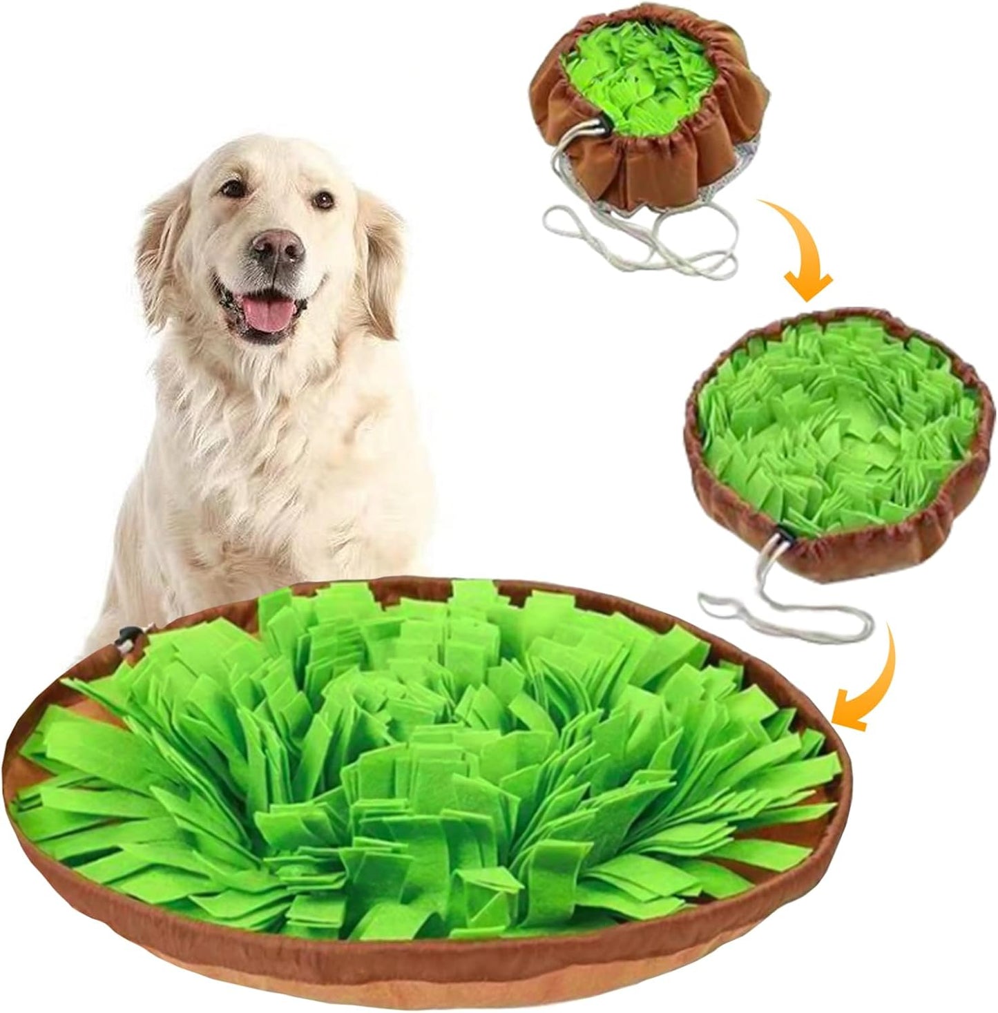 Snuffle Mat for Dogs Cats, Interactive Pet Non Slip Sniff Mat for Slow Eating Cognitive Puzzle Feeder for Enrichment Mental Stimulation Toys Keeping Boredom Away