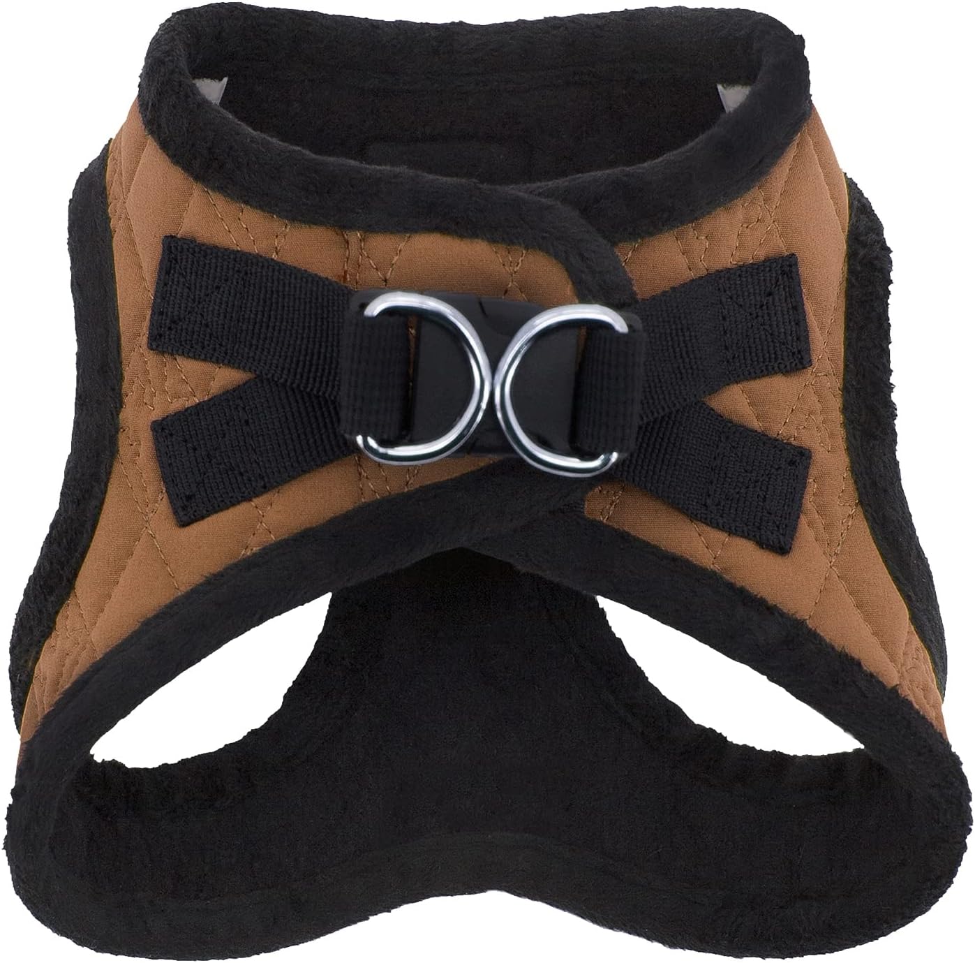 Best Pet Supplies - All Weather Mesh/Plush, Reflective, No Pull Harness for Small, Medium Dogs, Cats - Secure with Hook & Loop Fastener, Buckle, Double D-Rings - Beige Plush, XS