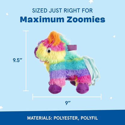 Barkbox Full O’ Fluff Piñata Plush Dog Toy – Squeaky and Crinkle Plush Dog Toy Packed with Fluff for Chewers and Playful Puppies – Small Dog