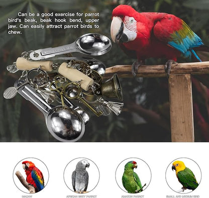 Bird Hanging Chew Toys: Macaws, African Greys, Cockatoos, Amazon Parrots & Lovebirds