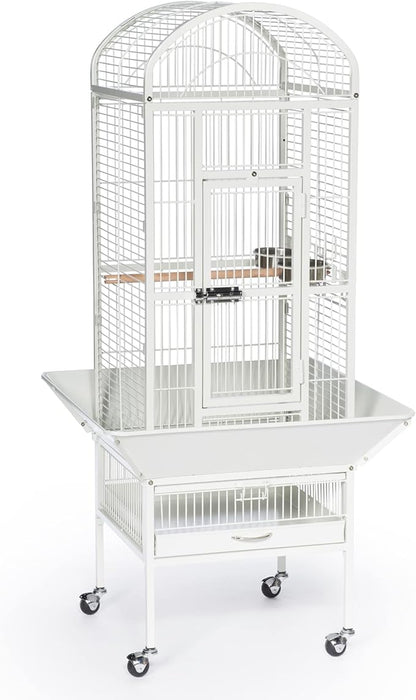 Prevue Pet Products 34512 Dometop Bird Cage, Small, Chalk White