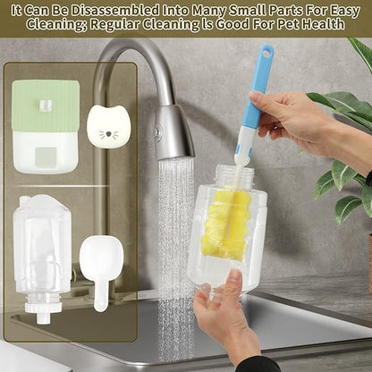 Rabbit Water Bottle, 800ml/28oz Hanging Automatic Water Dispenser for Cage, Ferret Bunny Guinea Pig Water Bowl,Suitable for Small Animal (Green, 800 ml/28 oz)