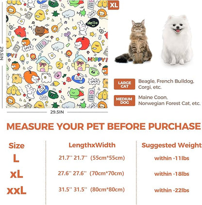 Cat Grooming Wrap, Cat Grooming Supplies for Cutting Nails, Cat Restraint for Nail Clipping to Anti-Scratch/Runaway/Bitten, Cat Swaddle Wrap for Calming & Holding Cat (XL (Within 18lbs))