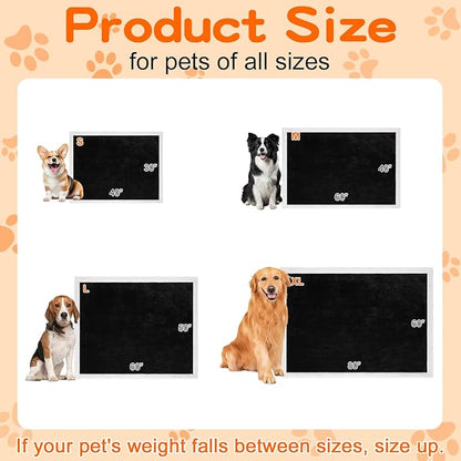 Smiry Waterproof Blanket Throw for Large Dogs, Soft Reversible Dog Blanket for Sofa Couch Bed, Washable Leakproof Sherpa Fleece Furniture Couch Cover Protector(40"x60", Black/White)