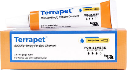 Pet Eye Cream Health for Dogs, Cats, Cattle, Sheep, Horse, Bird 1/8 oz / 5gr, 1 Tube