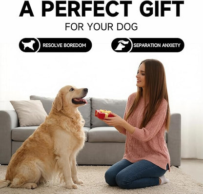 Interactive Dog Toys for Aggressive Chewers - Frozen Treat Toys, Dog Puzzle Toys with Frozen Mold - Best Durable Enrichment Toys to Keep Dogs Busy, Safe Chew Toys for Large/Medium Breeds