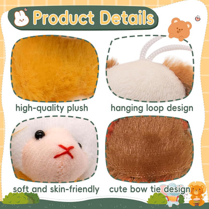 24 Pack Small Stuffed Animals Bulk Gifts for Kids (2.3/2"-2.5/3.5" Each), Party Favors Toys for Girls, Easter Basket Stuffers Christmas Stocking Plushies (24PCS)