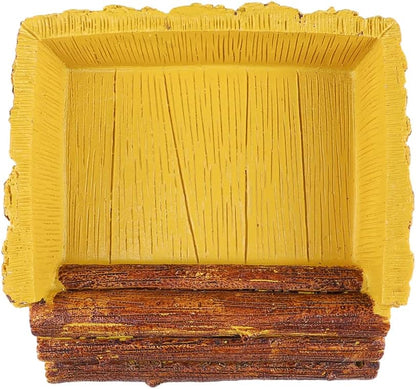 Food/Water Dish for Reptiles, Amphibians and Other Little Critters Water/Food Bowl, Made from Premium Resin (Yellow Bowl (Big))