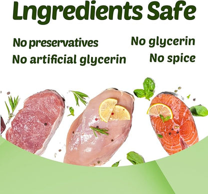 Turtle Food - 3 in 1 Freeze-Dried Meat – Chicken, Duck & Salmon – Natural Treats for Turtles, Cats & Dogs – Human-Grade Real Meat