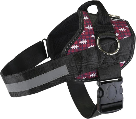 Joyride Basic Essential Dog Harness 1.0 - Small, Medium, Large Dogs, No-Pull Pet Vest with 3 Side Rings for Leash Placement, Adjustable for Training (Winter Trees, S)