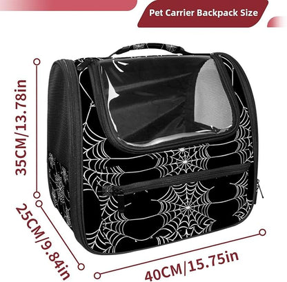 Spider Web 1 (2) Pet Carrier Airline Approved Pet Carrier Bag Dog Carrier for Small Medium Cats Dogs Puppies Kitten