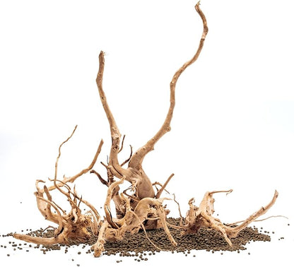 Ultum Nature Systems Driftwood - Spider Drift Wood for Fish Tank, Planted Tank, Terriarium, Paludarium - Versatile Natural Driftwood Decor, Events Wood Centerpiece - Spider Wood, L 15-20", 5 Pack