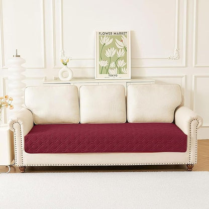 hyha Waterproof Dog Bed Blanket, Soft Pet Blankets, Waterproof Couch Cover for Dogs, Reversible Sofa Covers Washable for Furniture (30x70 Inch, Wine Red/Beige)