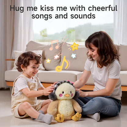 TUMAMA Dancing Talking Chicken Toy, Hug Me Kiss Me Electronic Pet Soft Plush Chick Toy, Singing, Recording, Repeating, Baby Toddler Interactive Toys for Boys Girls Gifts