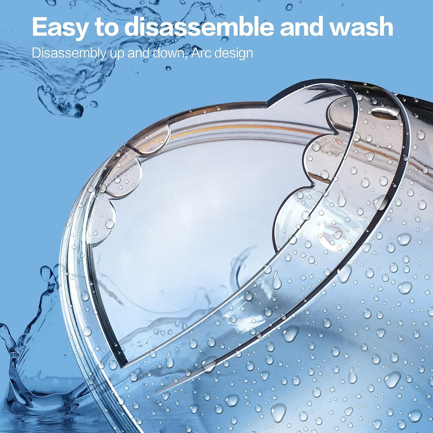 Hamster Bathroom,Hamster Bathtub Box,dust Bath for Hamster,Hamster Sand Bath Container,Hamster Bath,Hamster Bathing Bowl,Transparent Hamster Bathtub Toilet for Hamster Accessories (L)