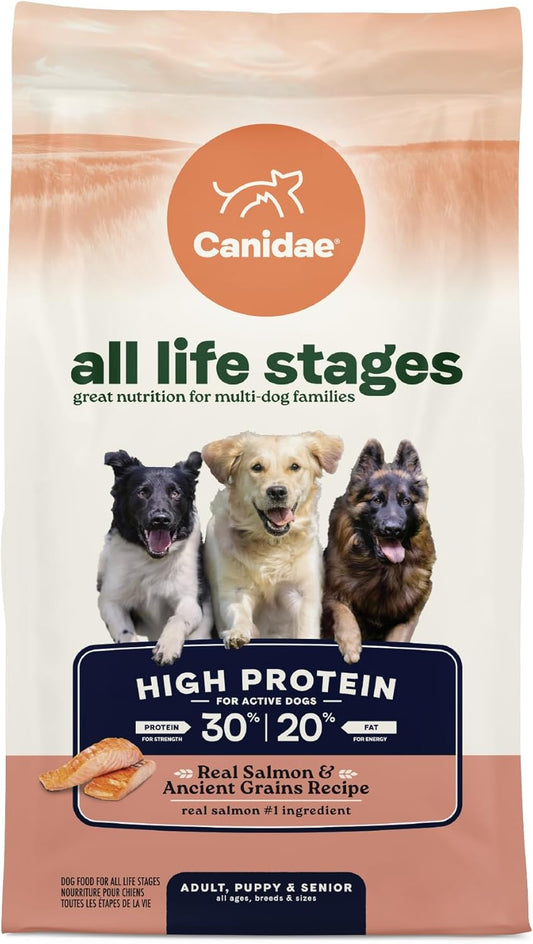 Canidae All Life Stages High Protein Dry Dog Food, Salmon & Ancient Grains Recipe, 27 lbs.