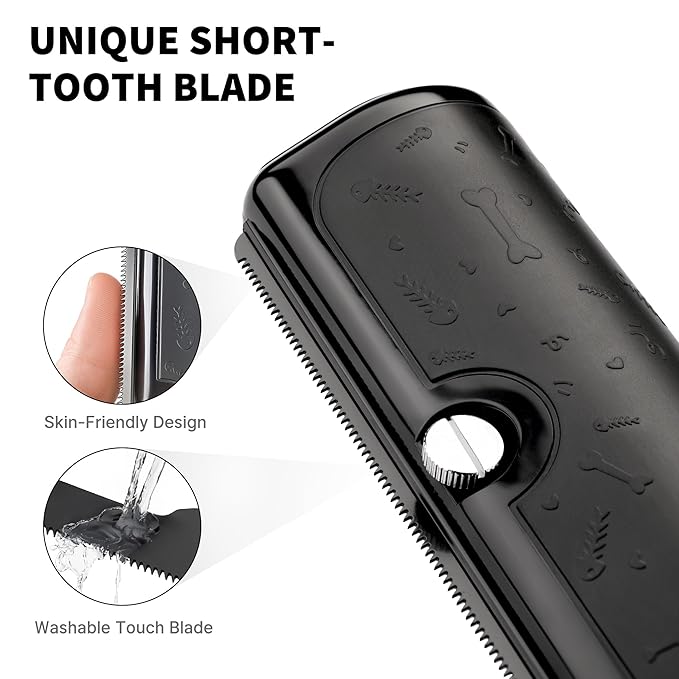 Cat & Dog Deshedding Brush – Gentle Pet Hair Remover Comb for Shedding, Effective Grooming Tool for Long & Short Hair, Comfortable Grip, Easy to Clean, Professional Pet Brush