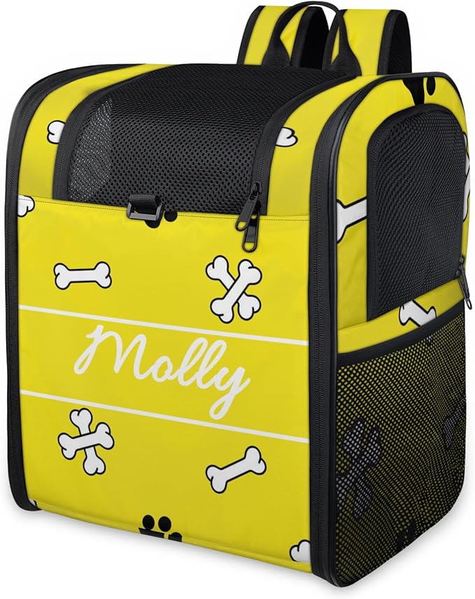 Cat Backpack Carrier-Customizable, Breathable Pet Carrier Backpack for Outdoor Travel/Vet Visits/Daily Use, Adjustable & Secure Design for Small Dogs and Cats Style8