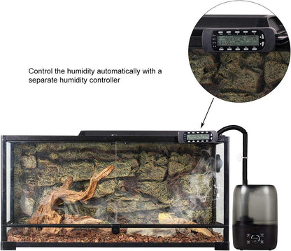 REPTI ZOO 4L Reptile Fogger Mister Tank, Terrariums Digital Tank Timing Humidifier Smart Touch Screen Adjustable Fogger for Reptiles Amphibians Herps