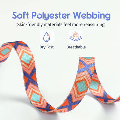 Dooradar Cat Harness and Leash, Escape Proof Adjustable Kitten Vest, Lightweight Soft Pet Straps, Easy Wearing for Small Medium Kitty Safe Walking Travel Control, Orange & Blue, M