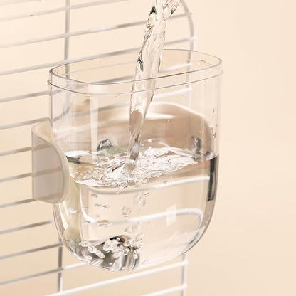 Leak-Proof & Chew-Proof Hanging Water Dispenser No Drip for Birds, Chinchillas, Guinea Pigs, Ferrets, Rats, Rabbits, Bunnies, Parrots, Squirrels, and Other Small Animals - Green, 12oz