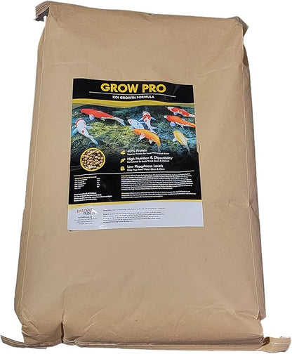 HALF OFF PONDS Grow Pro Koi and Goldfish Food with High-Protein Growth Formula 20 lb Bag - KOIGP-020