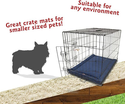 Majestic Pet Dog Crate Mat - Machine Washable Soft Plush Pet Bed Pad for Crates & Kennels | USA Crafted | 24"x18" Villa Orange