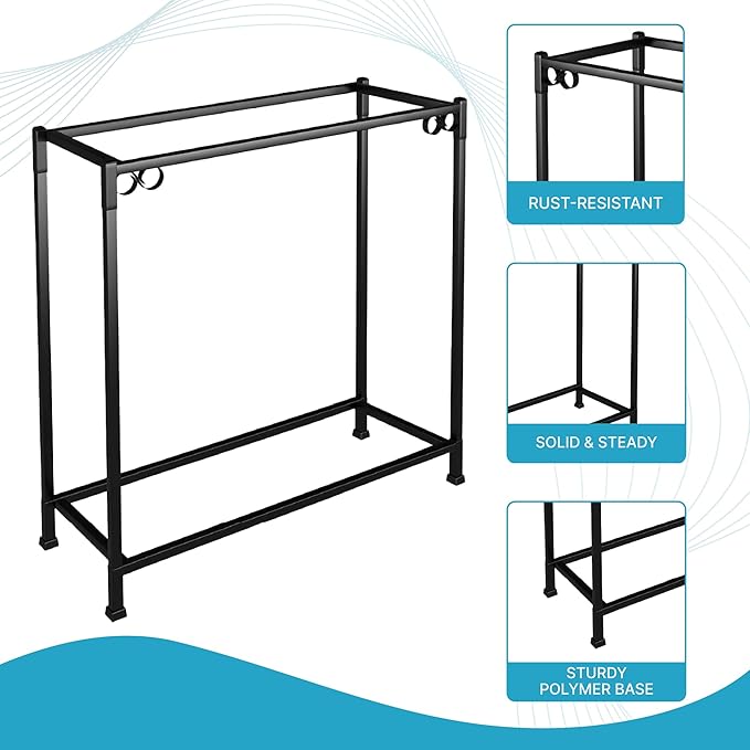 TITANEZE 29 Gallon Double Aquarium Stand (2 Stands in 1), Fish Tank Stand, Bird Cage Stand, 32.5" W x 32 "H x 13" D