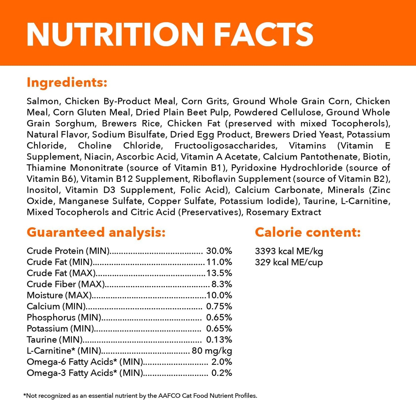 IAMS Proactive Health Indoor Weight & Hairball Care Adult Dry Cat Food with Salmon, 22 lb. Bag