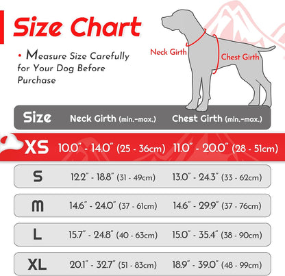 Eagloo Small Dog Harness No Pull, Service Vest with Reflective Strips and Control Handle, Adjustable and Comfortable for Easy Walking, No Choke Pet Harness with 2 Metal Rings, Red, XS