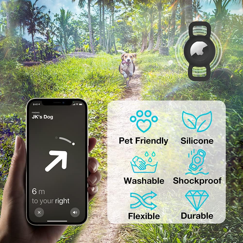 Cat Collar Holder for Airtag, Cat & Small Dog Harness Case for Air Tag