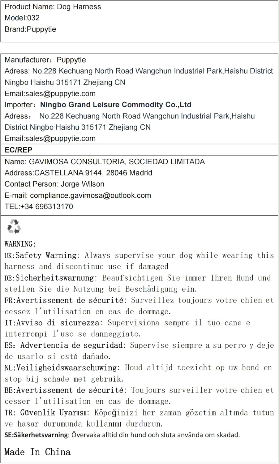 Puppytie No Pull Small Dog Harness with Multifunction Dog Leash,Lightweight Soft Adjustable No Choke Escape Proof Pet Harness Vest Pet Harness Vest,Denim Light Blue,S