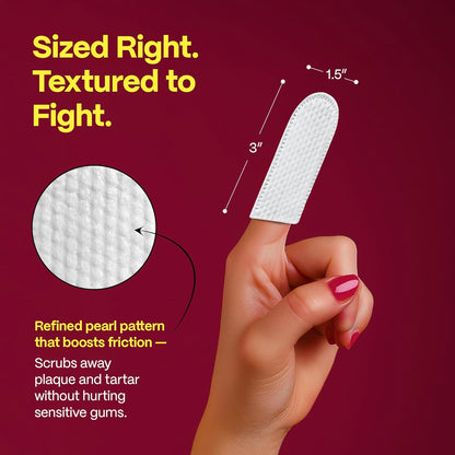 DOCO Dog Teeth Cleaning Wipes - Dog Tooth Brushing Kit, Remove Plaque & Tartar, Freshen Breath, No Rinse, Easy Pet Tooth Cleaning Kit for Oral Care, Ideal for Cat Owners - Chicken Flavor, 50 ct.