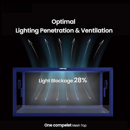50 Gallon Bearded Dragon Tank, Reptile Enclosure for Easy Maintenance, Front Opening Reptile Tank with Top Screen Ventilation & Glass Sliding Door 36''x18''x18''