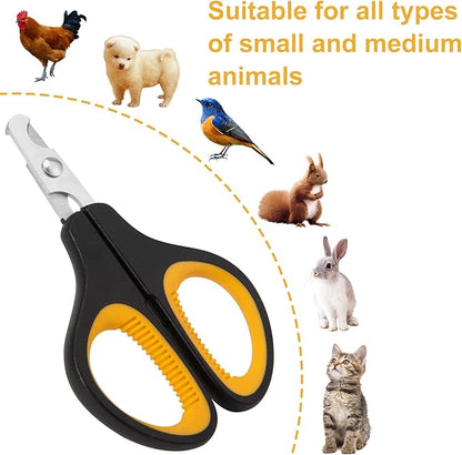 Cat Nail Clipper, Premium Dog Nail Clippers Trimmers Cat Claw Pet Nail Clippers Professional Ergonomic Anti-Slip Small Animals Grooming Tool for Kitten Cats Puppy Birds Hedgehogs Rabbits Hamsters