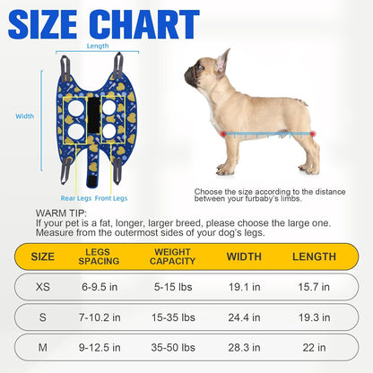 PAWCHIE Dog Grooming Hammock Harness for Dogs & Cats with Pet Nail Clipper Trimmer - Cat Hanger Sling for Trimming Clipping Nails- Dog Hammock Restraint Bag for Small Medium Large Dog, Navy Blue M