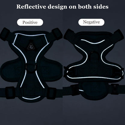 Wanheart Summer cat Chest Harness and Leash, Anti-Escape Adjustable Soft mesh cat Leash and Chest Harness Set for All Types of Cats cat Vests (Emerald, M)