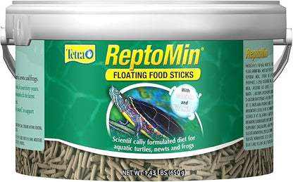 Tetra ReptoMin Floating Food Sticks, For Aquatic Turtles, Newts And Frogs, 1.43 Pounds