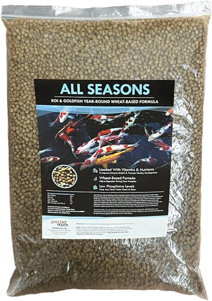 HALF OFF PONDS All Seasons Nourishing Formula Koi and Goldfish Food 5 lb Bag - KOIAS-005